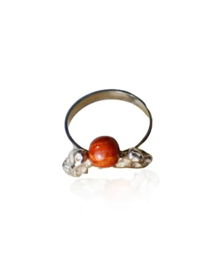 Anillo Esfera de Coral