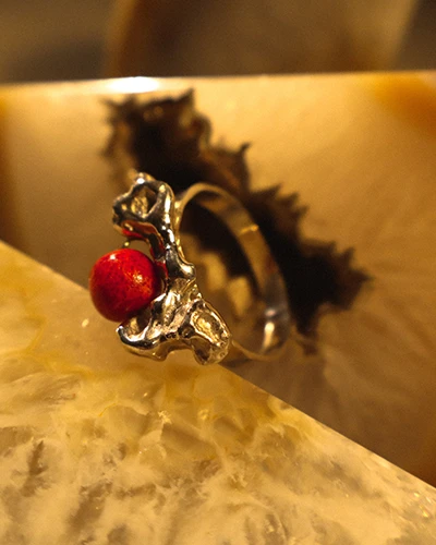Anillo Esfera de Coral - Imagen 3